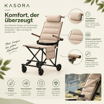 Faltbarer, bequemer Stuhl